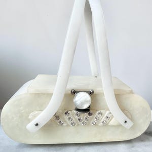 Rialto 1950s Lucite Purse Double-Sided Gems