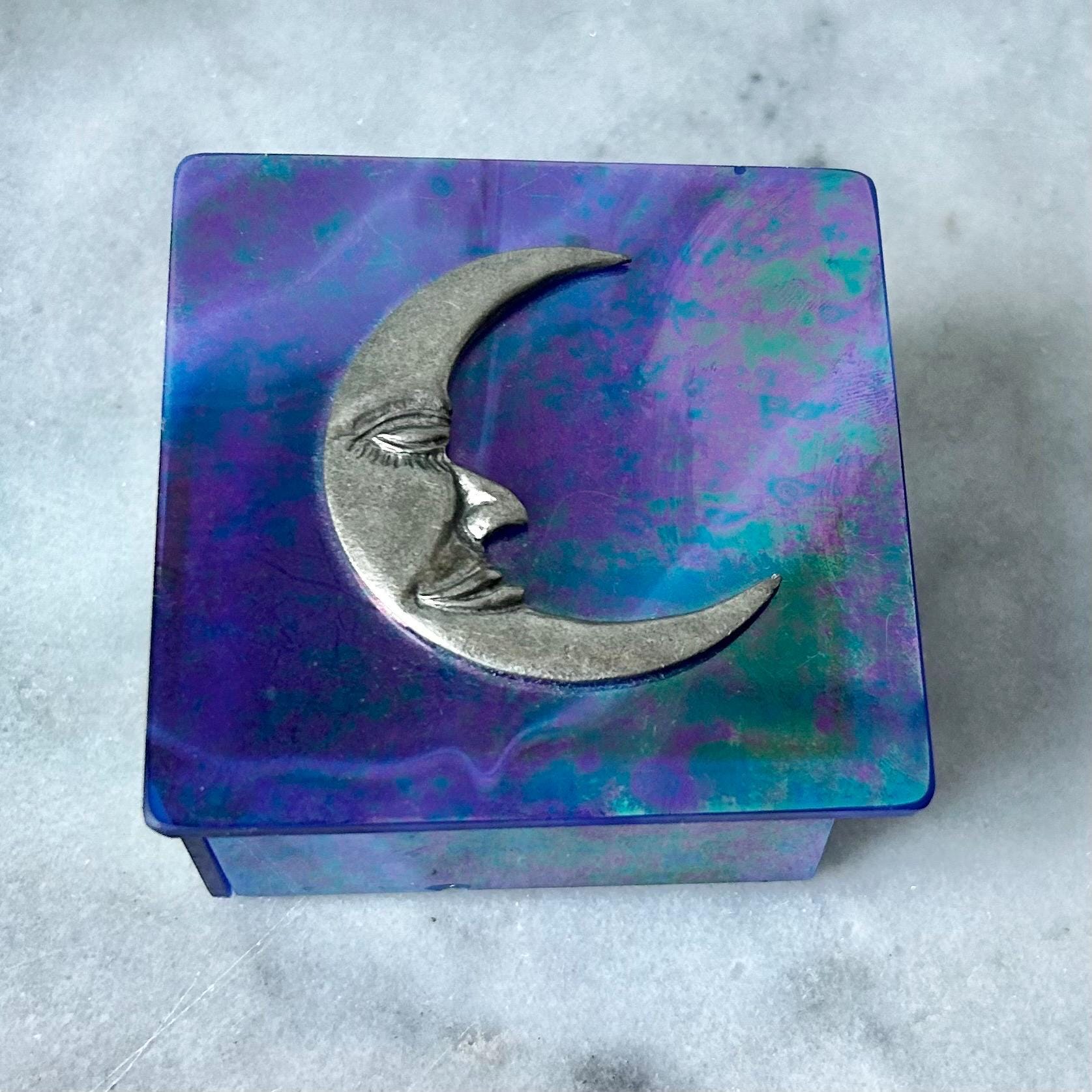 Crescent Moon Glass Box Celestial - Etsy