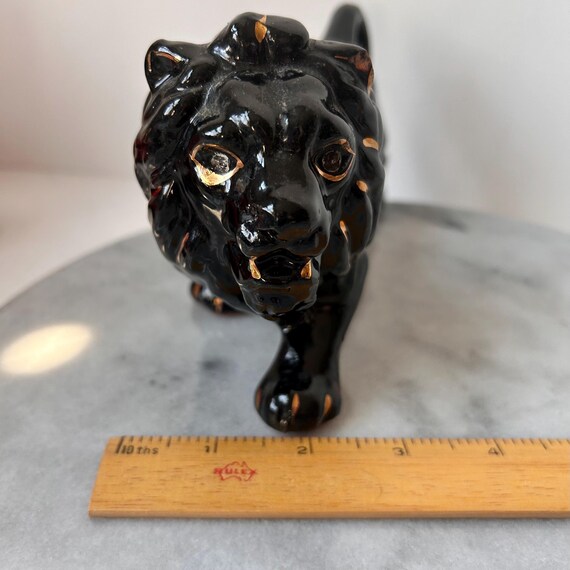 Redware Vintage 1950s Lion Figurine - Etsy