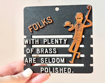 Brassy Folks Vintage Trivet Wall Decor