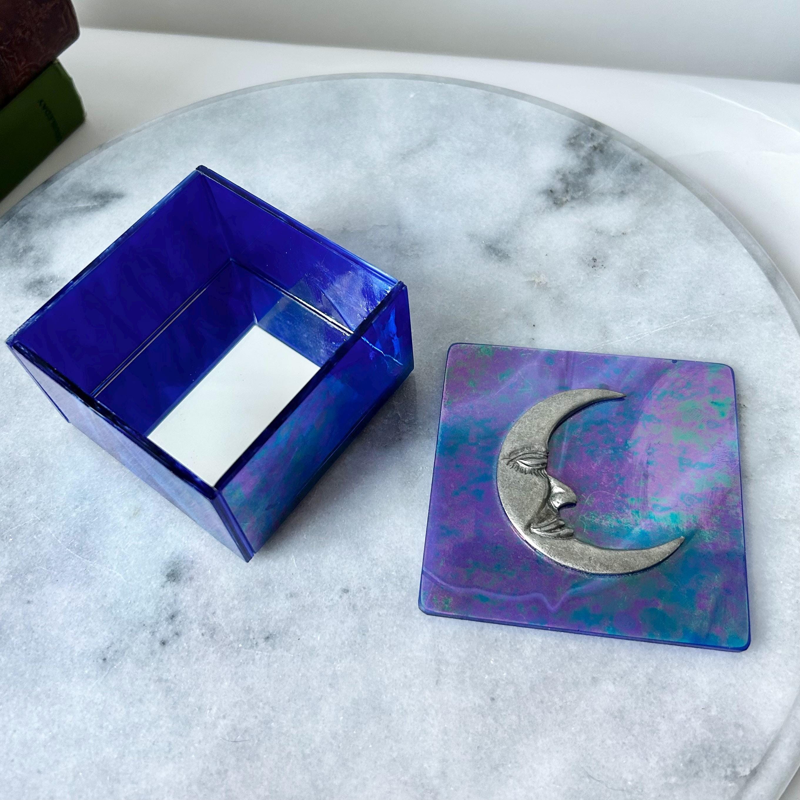 Crescent Moon Glass Box Celestial - Etsy