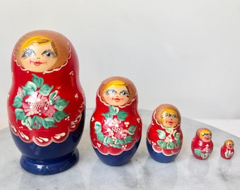 ビンテージロシアの入れ子人形、マトリョーシカ人形 - Etsy 日本