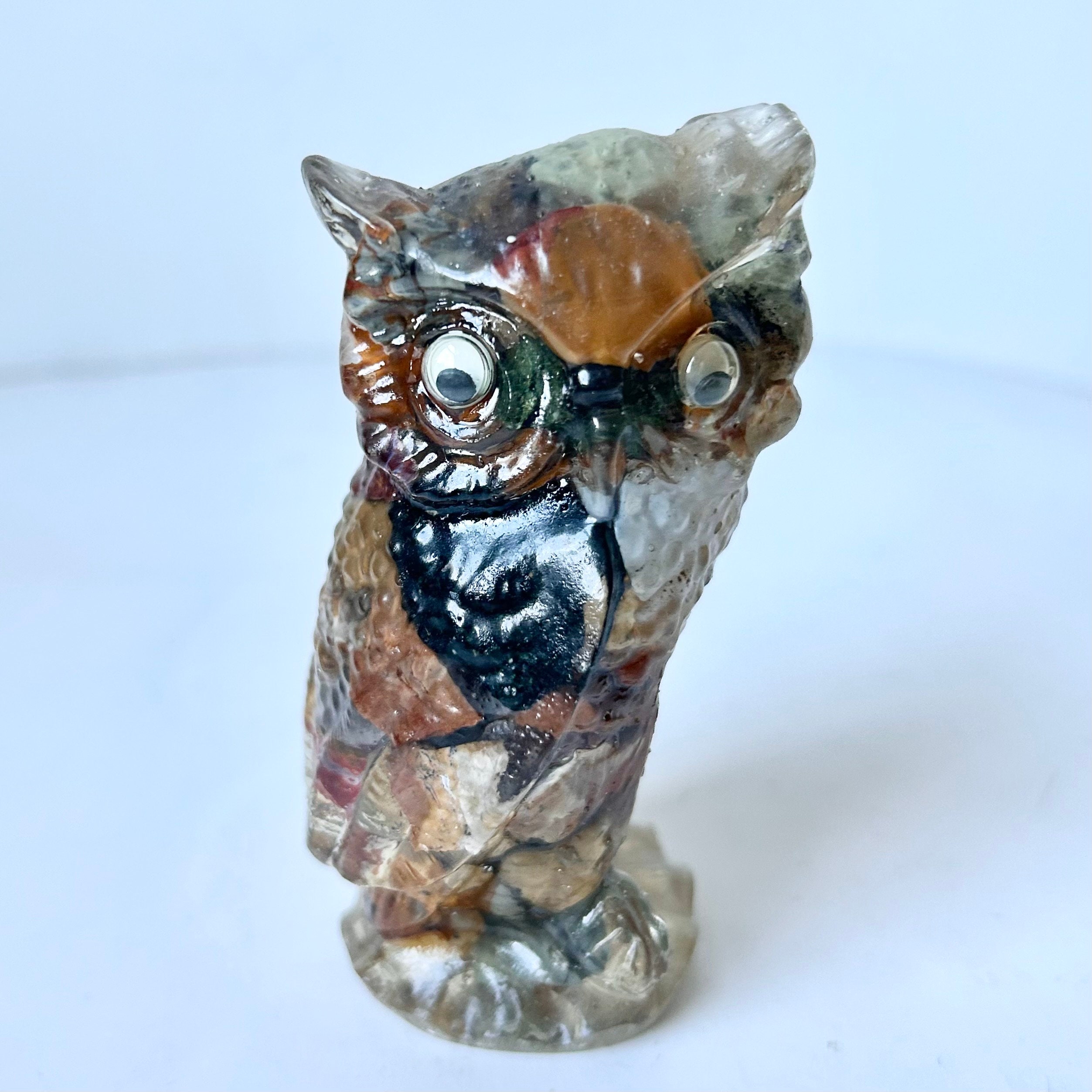 Lucite Owl Vomit Art Made in Arizona