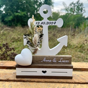 Hochzeitsgeschenk Anker / maritimes Geschenk zur Hochzeit / Geschenk für das Brautpaar