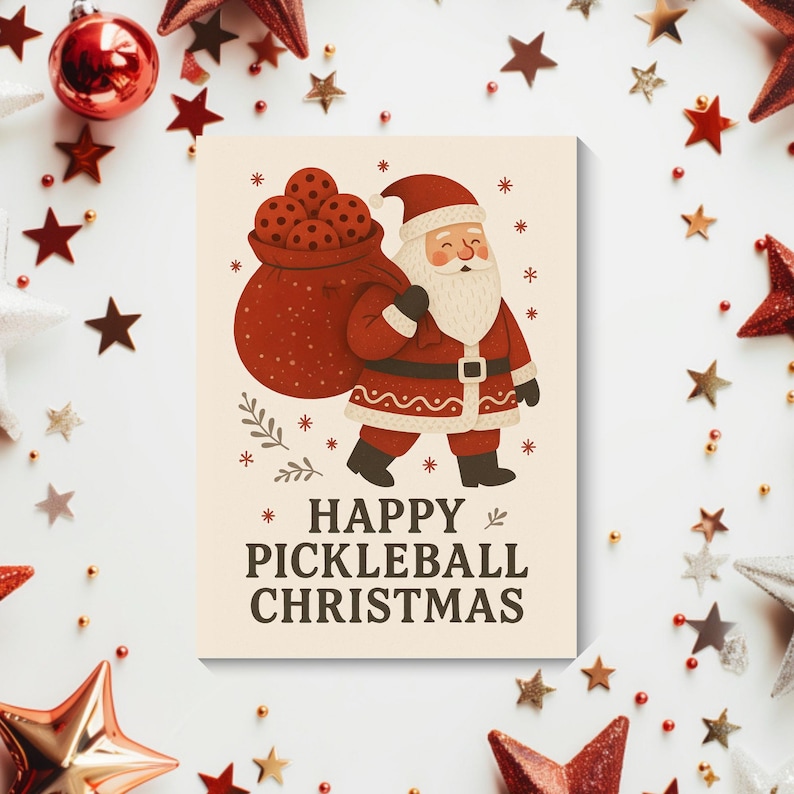 pickleball christmas card