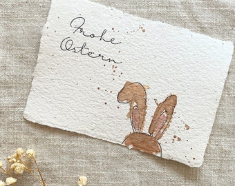 Karte Osterhase | Einpflanzbare Karte | Karte Frohe Ostern  | Hasenpost | Happy easter | Geschenk Ostern | Grußkarte Ostern | Osterkarte