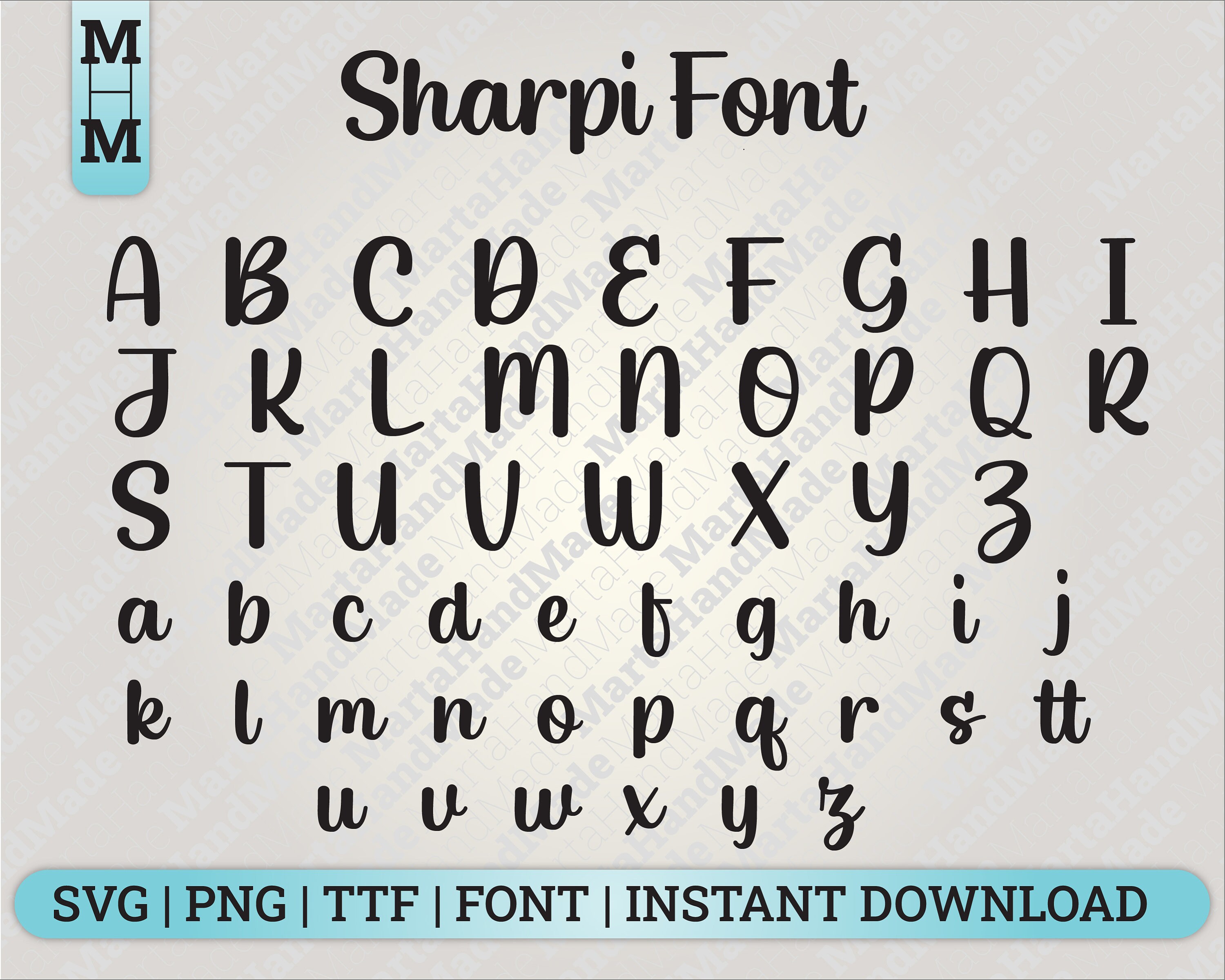 Font Template / Svg / Png / Ttf / Font / INSTANT DOWNLOAD Etsy
