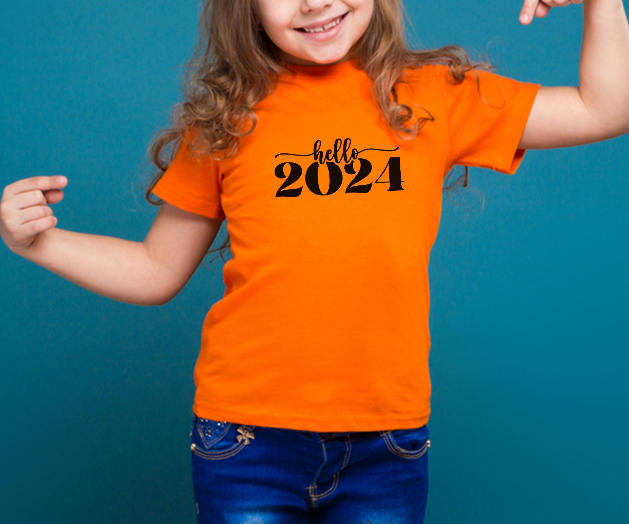 Hello 2024, Happy New Year SVG, Frame Svg, 2024 Svg, Happy New Year Svg