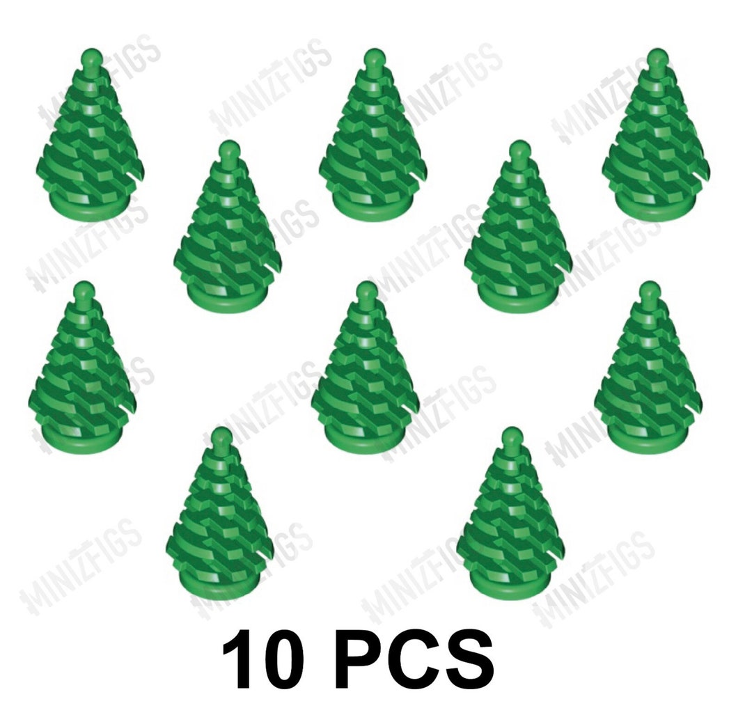 LEGO Plant Tree Pine Small 2 X 2 X 4 Green 10 Pieces 2435 - Etsy