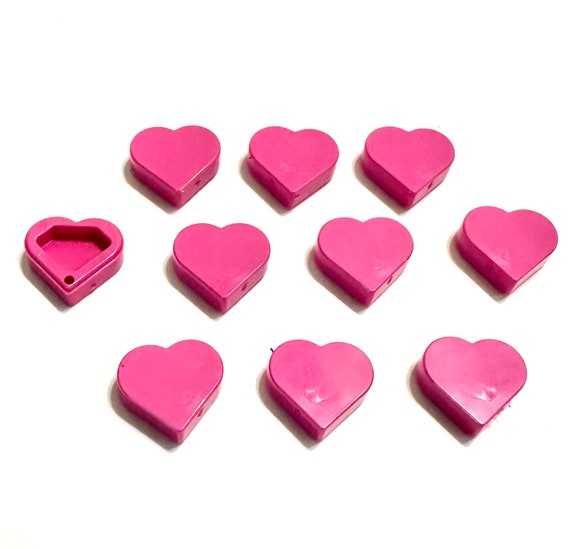 LEGO Dark Pink Heart Tile, Round 1 X 1 