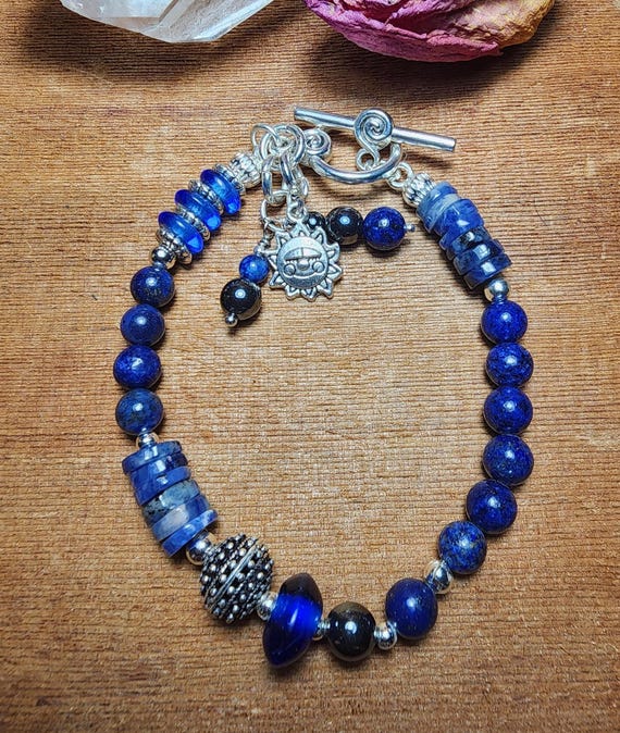 Lapis Lazuli ~ Toggle Clasp Bracelet