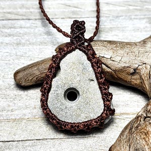 Hagstone ~ East Coast Florida ~ Macrame Adjustable Necklace