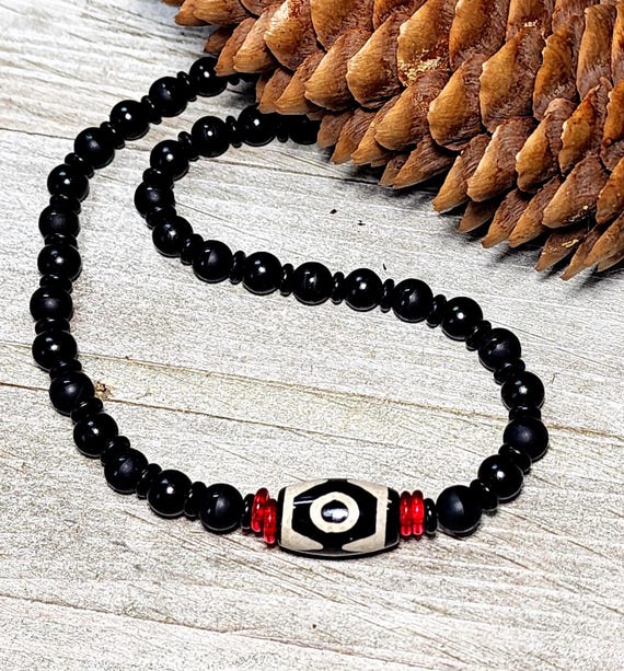 DZI Agate - Beaded Necklace.