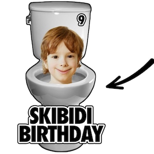 SKIBIDI BIRTHDAY TOILET grafisch/drukklaar bestand