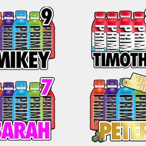 Prime hydration birthday/Christmas graphic, print ready file