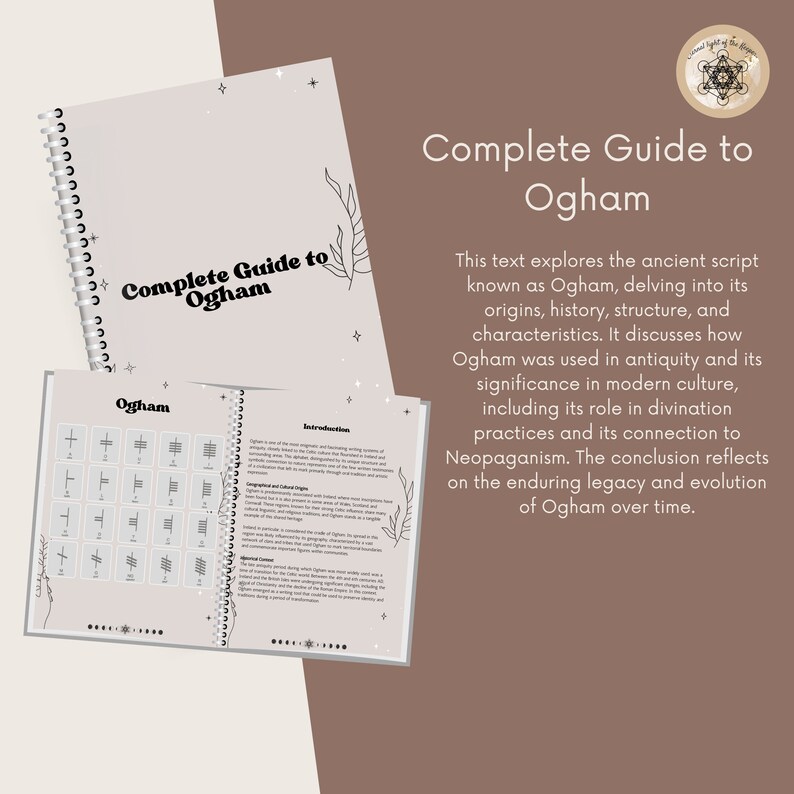 Ogam Script Ogham Divination Guide, Celtic Alphabet, Rituals, Witchcraft (PDF ...
