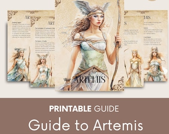Artemis Greek Goddess Digital Grimoire Pages (PDF).