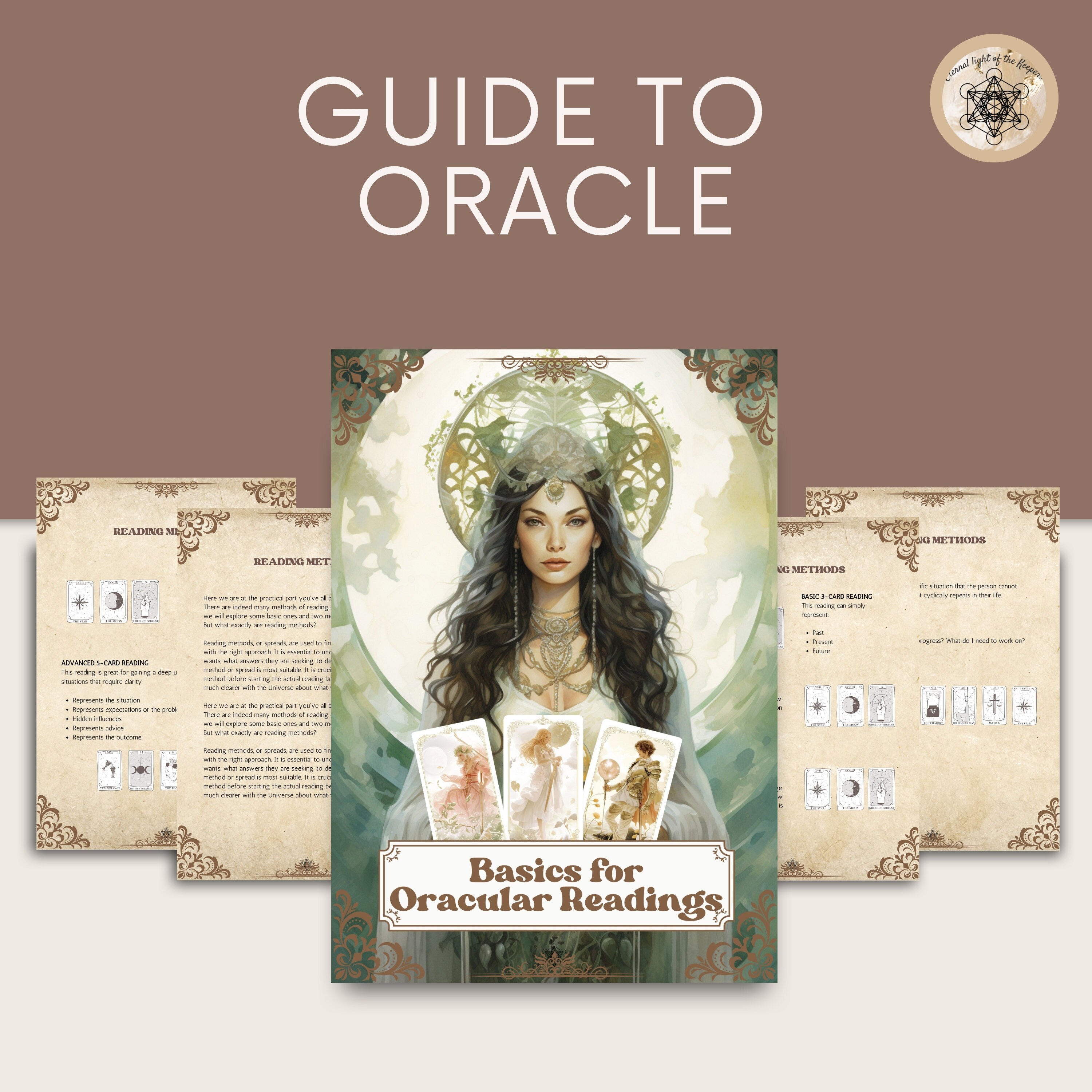 Study Oracle Card Printable Oracle Card Reading Guide – Basic Layouts (digital Download ...