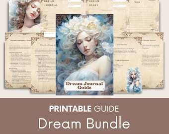Dream Journal Guide: Mental Health & Sleep Tracker (A4 Digital Download).