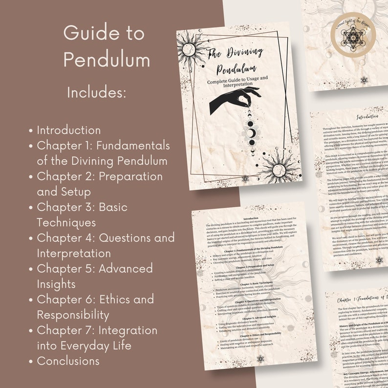Pendulum Work Spiritually Guide.pdf Printable Pendulum Divination Guide – Intuition Enhancement (PDF ...