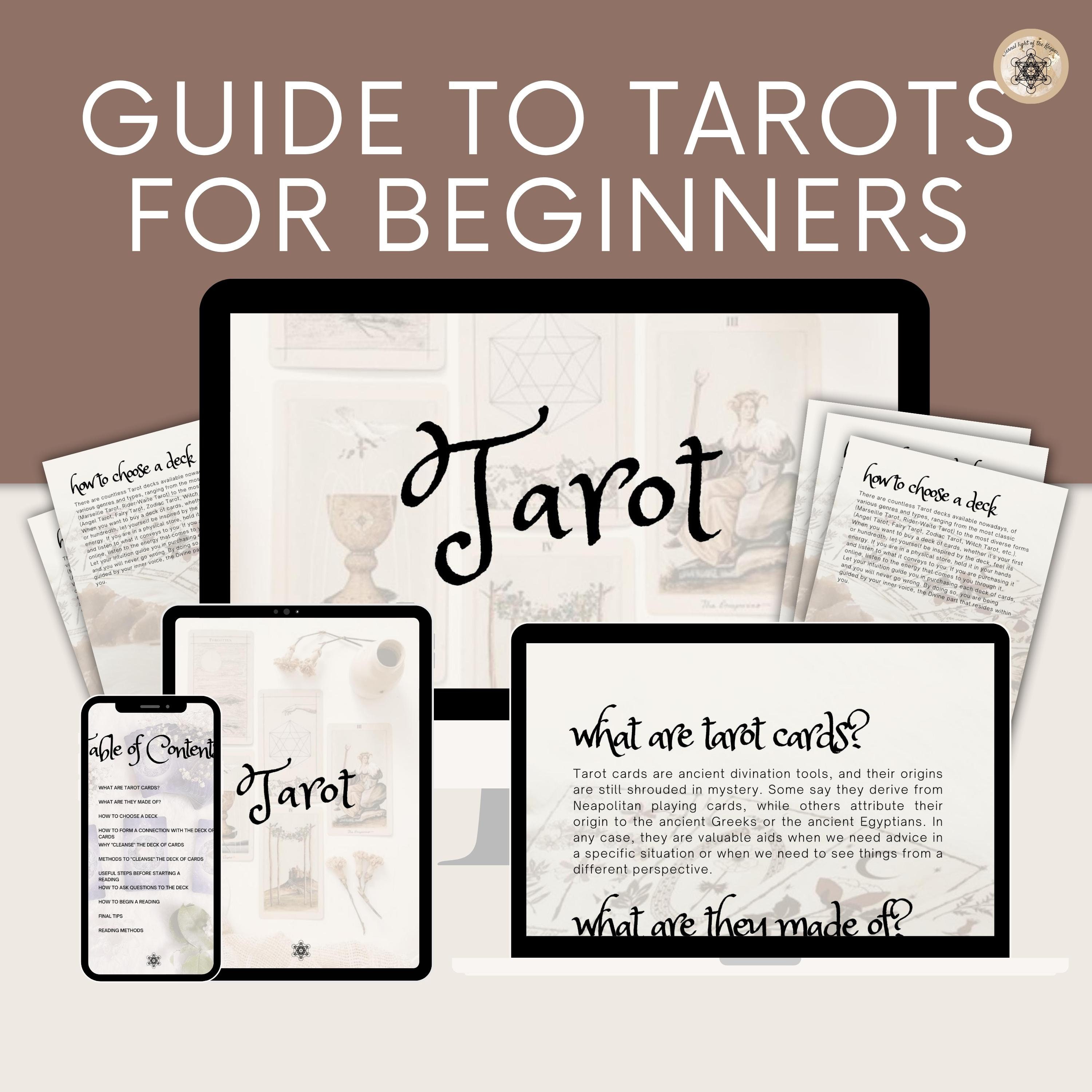 Printable Tarots for Beginners Guide Comprehensive A4 PDF - Etsy
