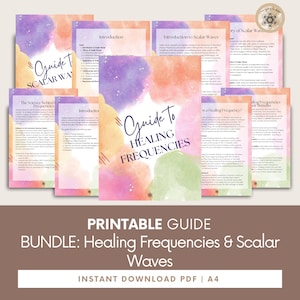 BUNDLE: Healing Frequencies & Scalar Waves Guide, Meditation Frequency, Spiritual Healing, Spell Book, Energy Healing.