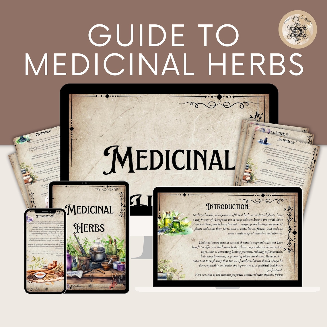 Printable Herbal Medicine Guide A4 PDF on Medicinal Herbs, Herbal