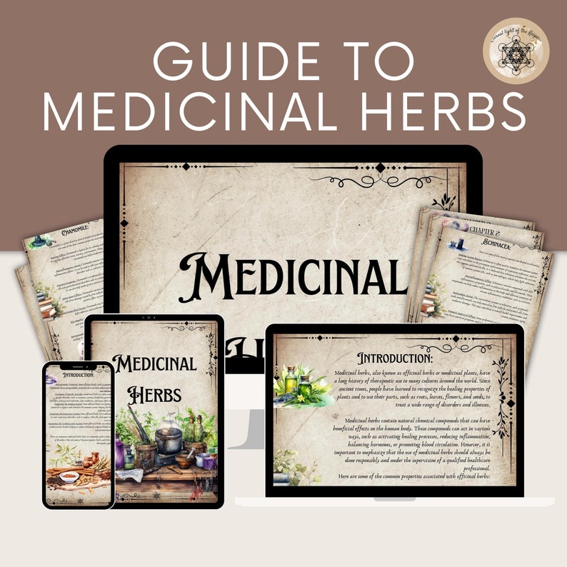 Printable Herbal Medicine Guide: A4 PDF on Medicinal Herbs, Herbal ...