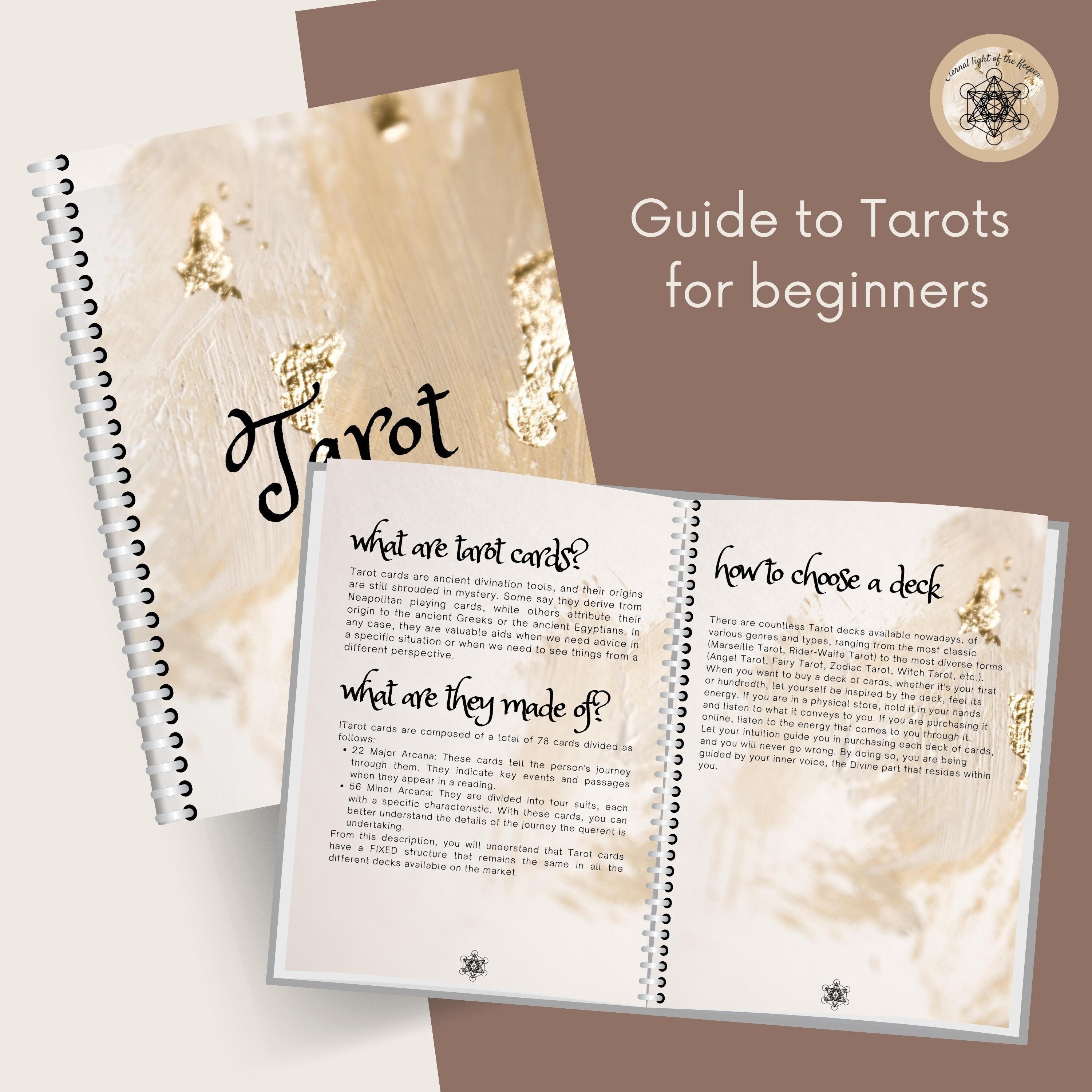 Printable Tarots for Beginners Guide Comprehensive A4 PDF - Etsy