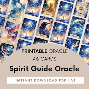 Spirit Guide Oracle, Spirit Animal, Spirit Guide Message, Spirit Guide Reading, Oracle Cards + PDF Guide, Digital Love Oracle Card Deck.