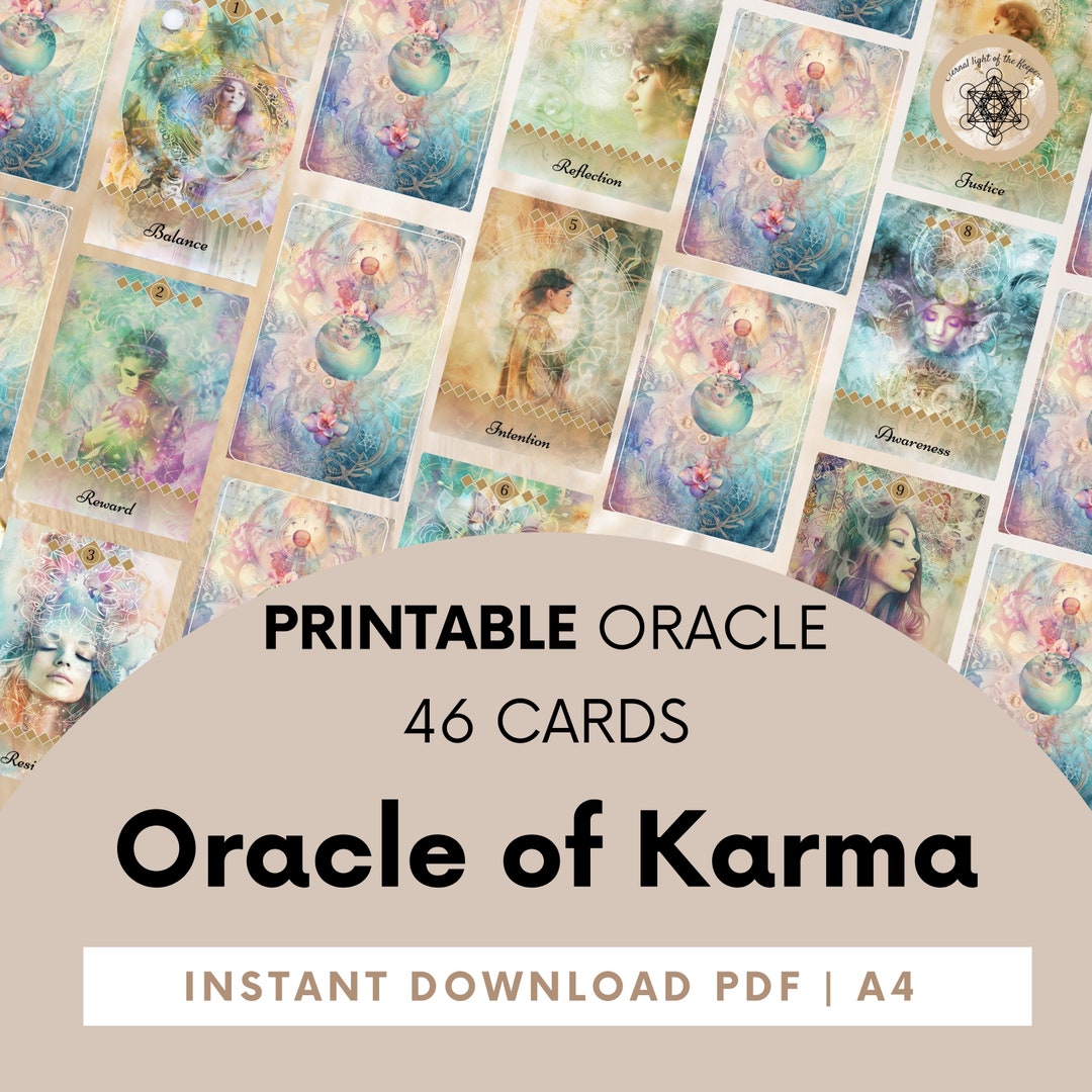Krishna Oracle Card Karma Oracle Card Deck, Karmic Reading, Akashic Records (printable) - Etsy