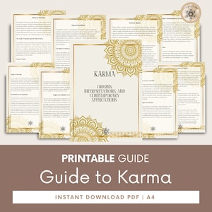 Guide to Karma, Karma Reading, Karmisch lesen, Karma, Anleitung - Druckbare Anleitung