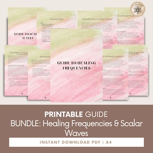 BUNDLE: Healing Frequencies & Scalar Waves Guide, Meditation Frequency, Spiritual Healing, Spell Book, Energy Healing.