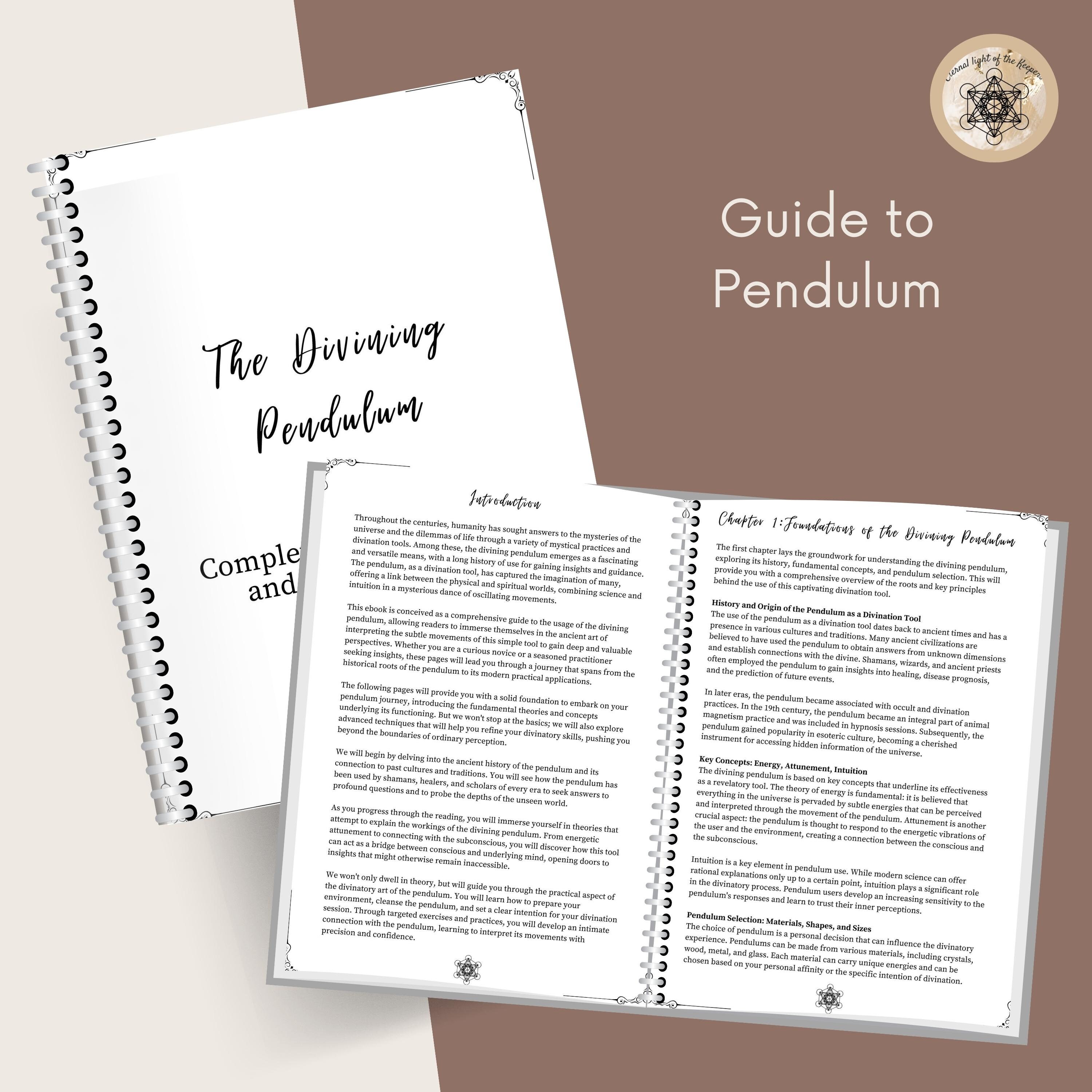 Printable Guide to Pendulum Pendulum PDF Download for - Etsy UK