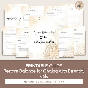 Chakra Balancing Guide, Essential Oils Journal (PDF Pattern)