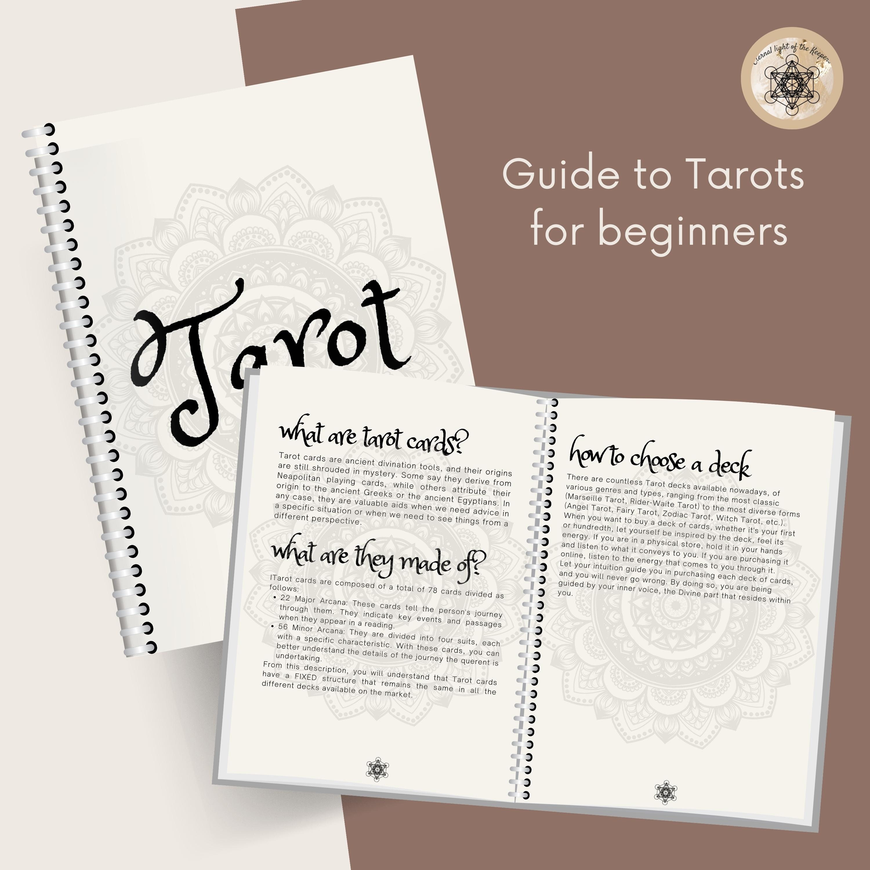 Printable Tarots for Beginners Guide Comprehensive A4 PDF - Etsy