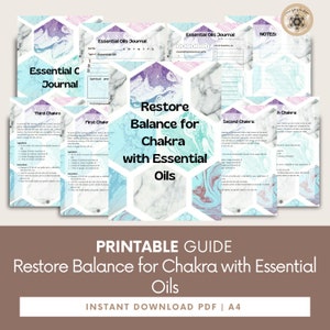 Chakra Balancing with Essential Oils Guide + Journal (PDF Pattern).