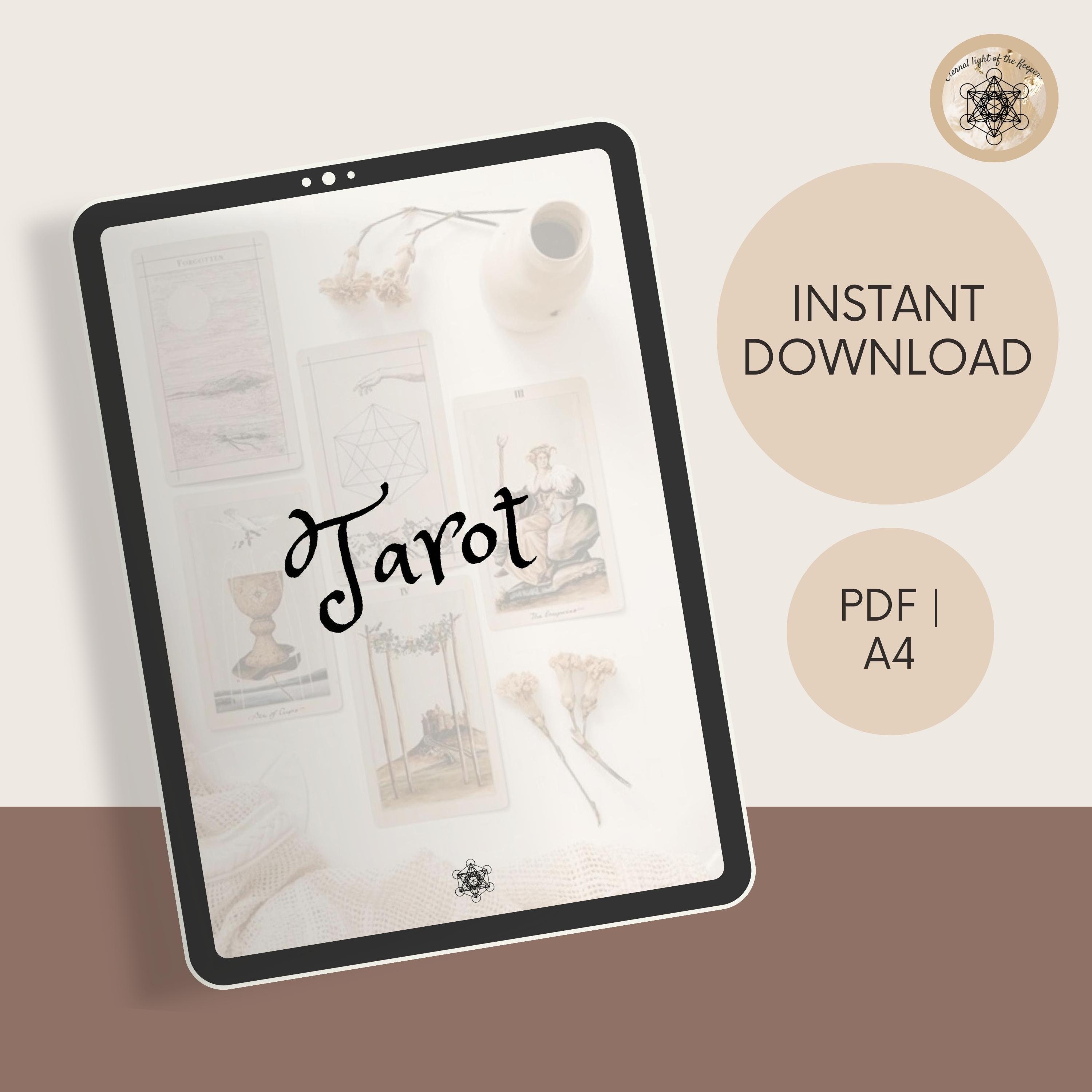 Printable Tarots for Beginners Guide Comprehensive A4 PDF - Etsy
