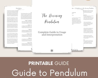 Pendulum Divination Guide – Intuition Enhancement, Pendulum Board (PDF Download).