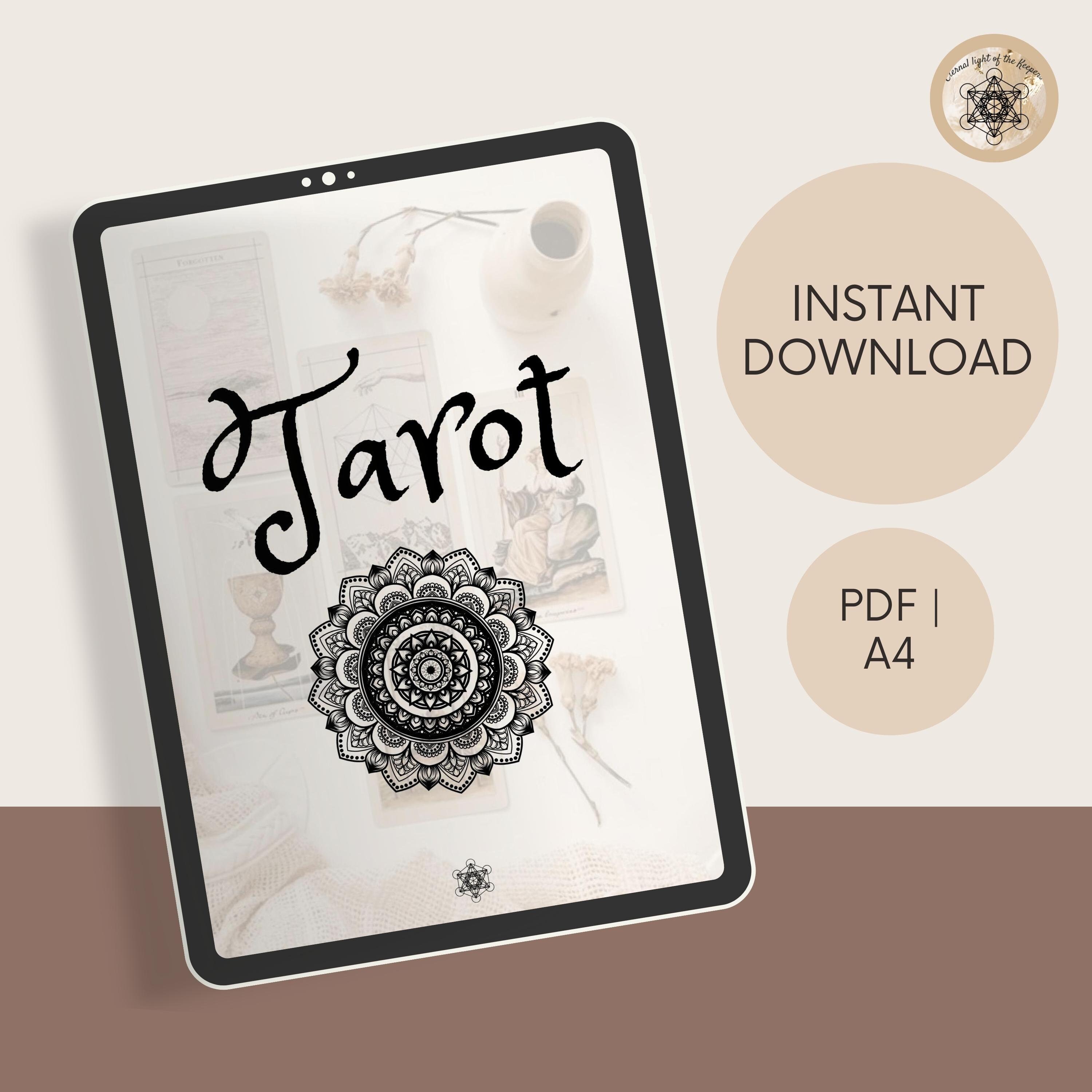 Printable Tarots for Beginners Guide Comprehensive A4 PDF Guide to ...