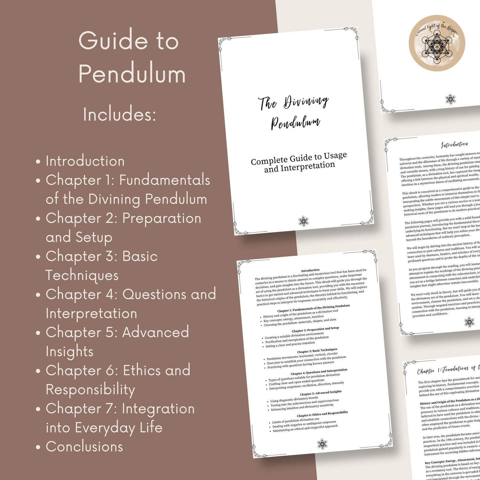 Printable Guide to Pendulum - Pendulum PDF Download for Intuition ...