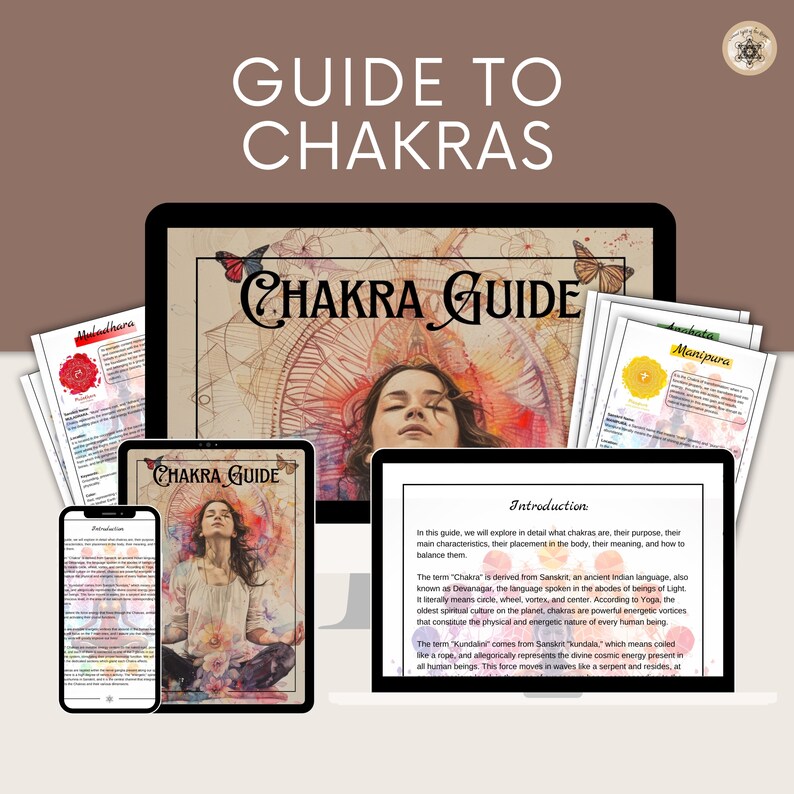 Printable Chakra Guide - Energy Balancing and Journaling (PDF A4) - Etsy