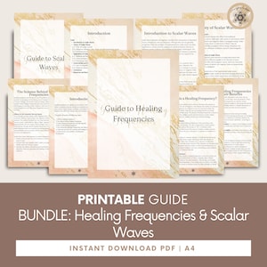 BUNDLE: Healing Frequencies & Scalar Waves Guide, Meditation Frequency, Spiritual Healing, Spell Book, Energy Healing.