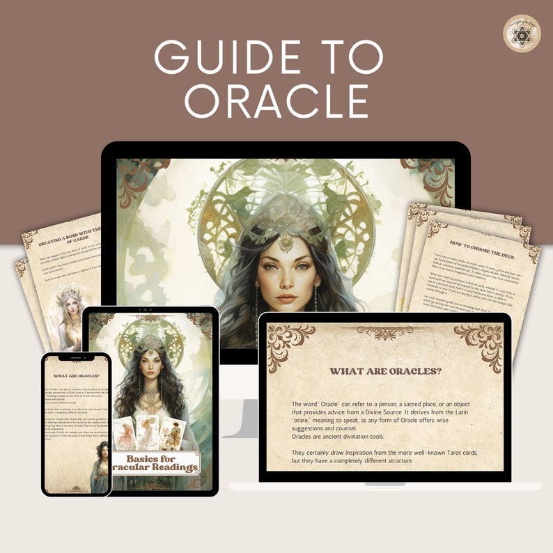 Printable Oracle Card Reading Guide – Spiritual Workbook (PDF) - Etsy ...