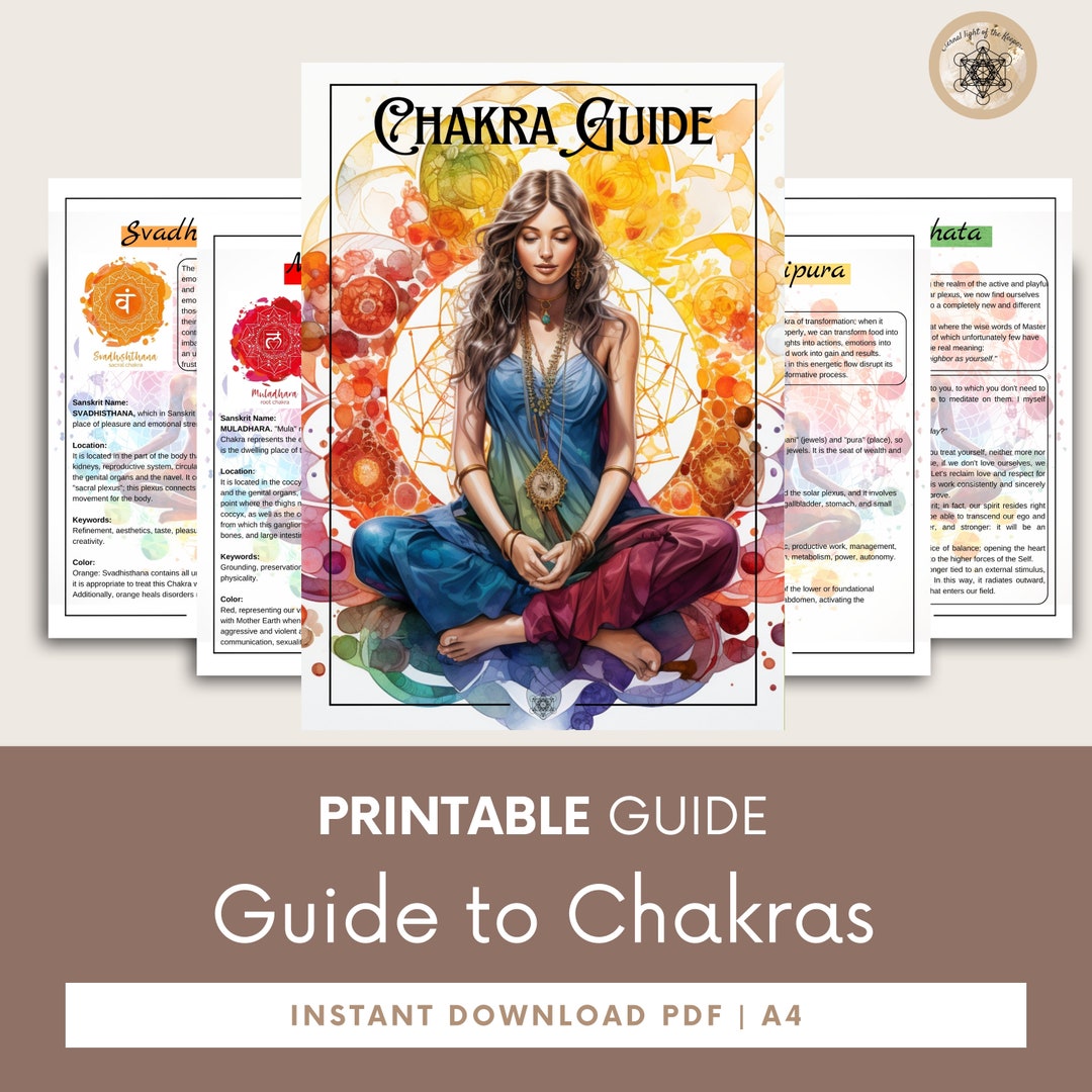 Printable Chakra Guide – Detailed A4 Energy Balancing (PDF) - Etsy