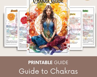 Guida stampabile sui chakra – Bilanciamento energetico dettagliato in formato A4 (PDF)
