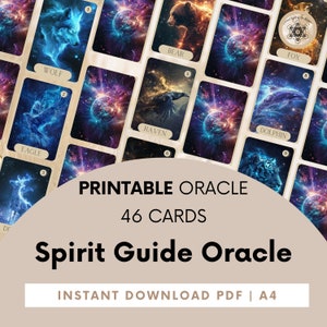 Oráculo Guía Espiritual, Animal Espiritual, Mensaje Guía Espiritual, Lectura Guía Espiritual, Cartas de Oráculo + Guía PDF, Baraja de Cartas Oráculo de Amor Digital.