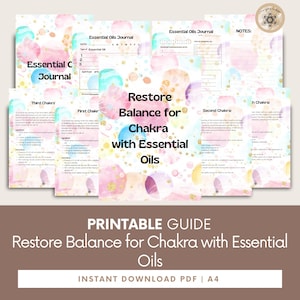 Chakra Balancing Essential Oils Guide, Holistic Healing (PDF Pattern)
