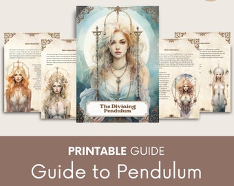 Pendulum Divination Guide, Printable Grimoire Pages (PDF Download)