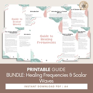 BUNDLE: Healing Frequencies & Scalar Waves Guide, Meditation Frequency, Spiritual Healing, Spell Book, Energy Healing.